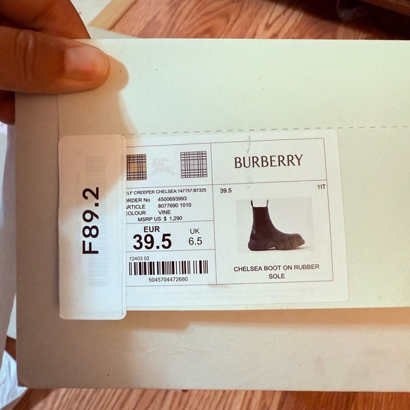 Burberry Creeper Leather Chelsea Boots. 39.5EU - Picture 8 of 10